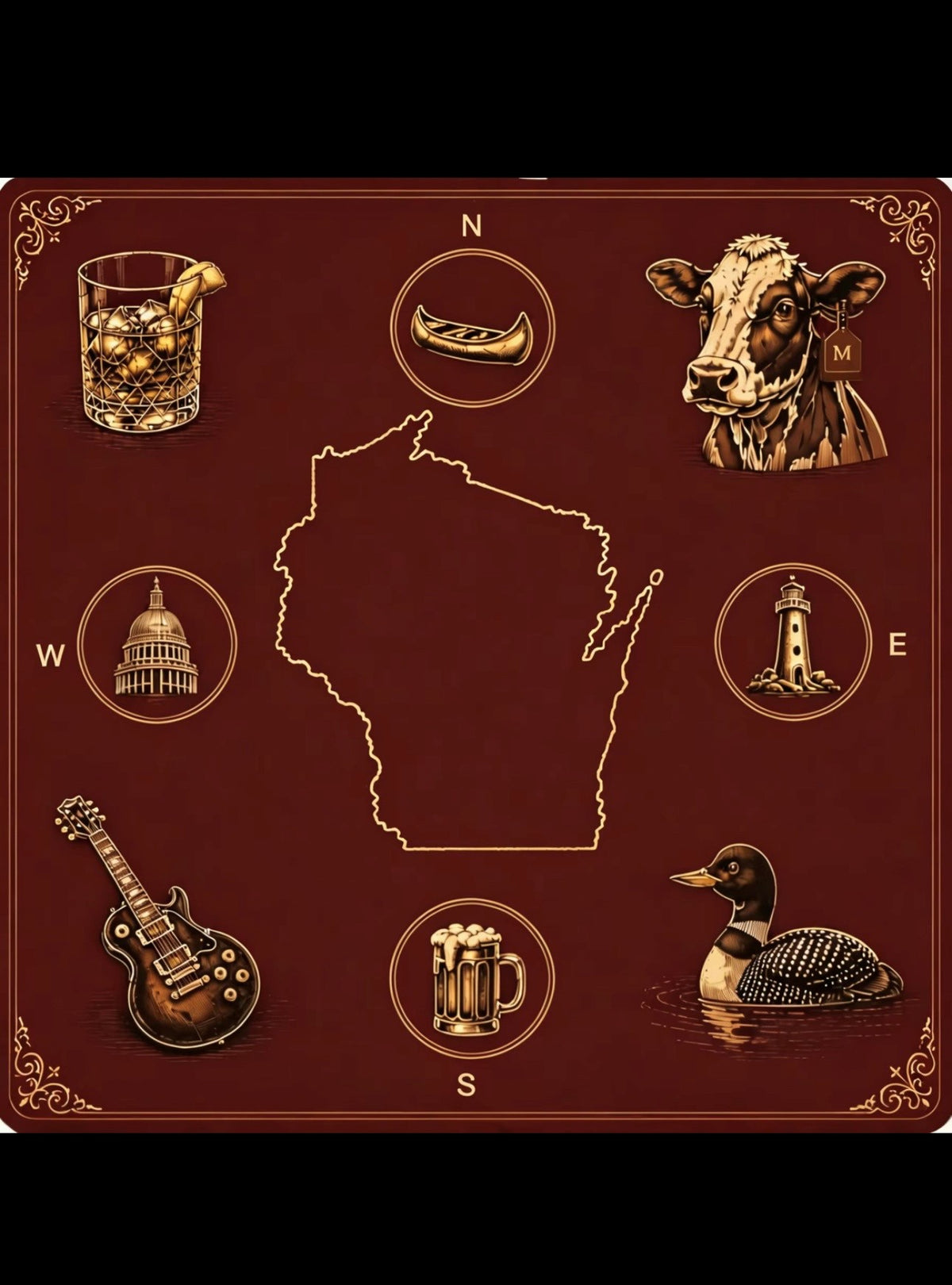 PRESALE Wisconsin Mahjong Mat